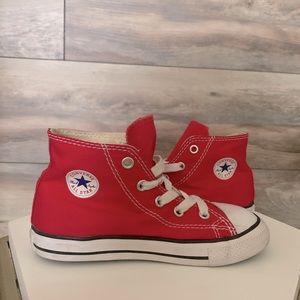 Kids Red All Star Converse Size 10